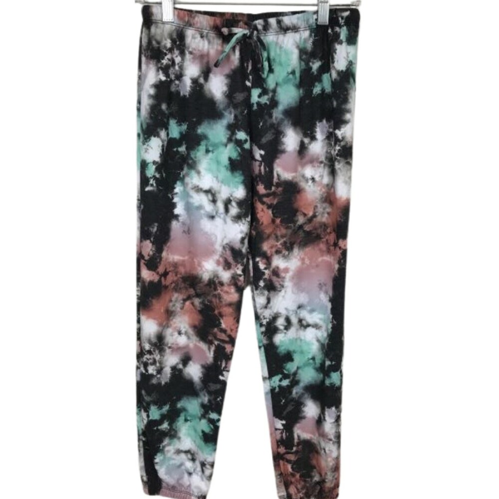 Onzie Lounge Sweatpants Womens S / M Multicolor Tie Dye Drawstring Soft Cozy